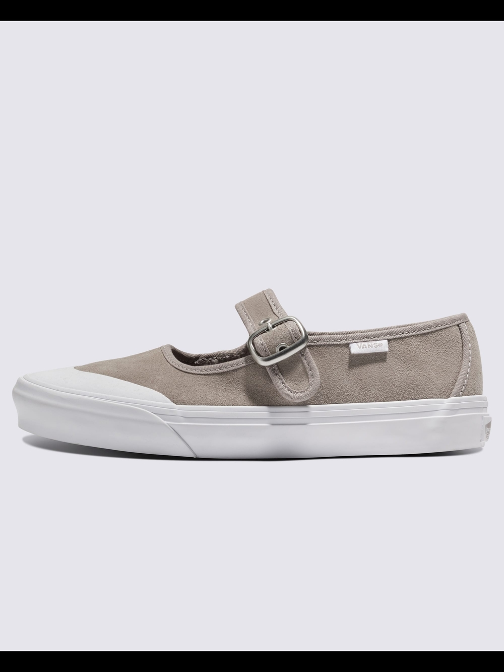 Vans Casual Mary Jane Suede Sneakers in Taupe and White - Picture 12 of 12